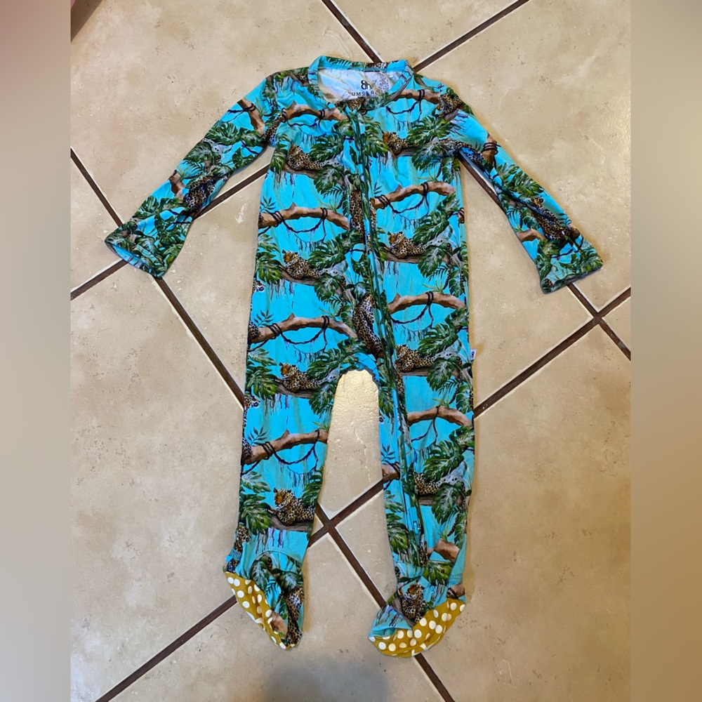 Bums N Roses jungle jaguar print 12-18m